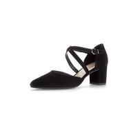 Gabor Gisele Gala Black Suede Womens Court Shoes 71.343.17