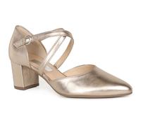 Gabor Giselle Womens Open Court Shoes 5 UK Puder Shine Metallic