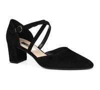 Gabor Giselle Womens Open Court Shoes 5 UK Black Suede