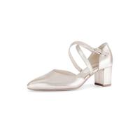 Gabor Giselle Womens Open Court Shoes 5 UK Puder Shine Metallic