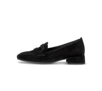 Gabor Great Black Suede Womens Loafers 40.0201.010