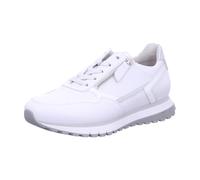 Gabor Hollywell Wide White Silver Womens trainers 86.378.50 in a Plain Leather in Size 5