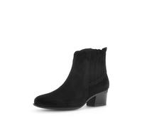 Gabor Kristin Wide Fit Suede Mini Western Ankle Boots, Black