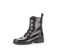 Gabor Lace Up Biker Ankle Boot - Lady 91.796 6 BLK Patent