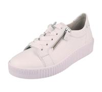 Gabor Ladies Gabor Casual Trainers With Side Zip And Laces 63.334 - Weiss - UK 6.5