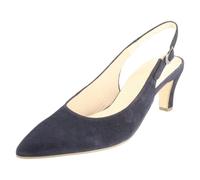 Gabor Lazona Navy Suede Womens Slingback Shoes 81.590.16 in a Plain Suede Leather in Size 6.5