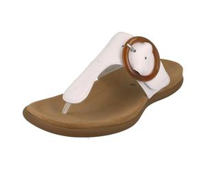 Gabor Ladies Gabor Toe Post Sandals With Buckle Detail 63.701 - Weiss - UK 4