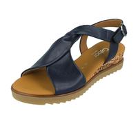 Gabor Ladies Gabor Wedge Open Toe Sandals With Buckle Fastening 62.751 - midn(KorkTS/honig) - UK 5