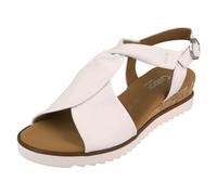 Gabor Ladies Gabor Wedge Open Toe Sandals With Buckle Fastening 62.751 - Weiss - UK 8