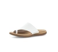 Gabor Lanzarote White Womens Toe Post Sandals 03.700.21 in a Plain Leather in Size 40