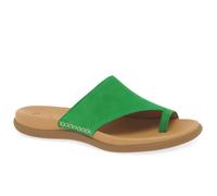 Gabor Women's Lanzarote Womens Toe Post Sandals - Green - Size: 4