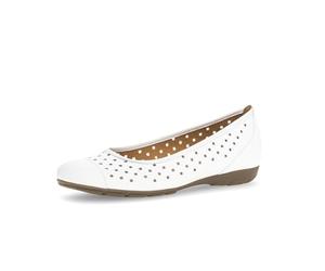 Gabor Laser Cut Pump - Ruffle 64.169 5.5 White