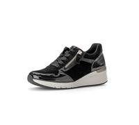 Gabor Louisina Wedge Black Patent Suede Womens Trainers 76.508.37