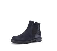 Gabor Low Chelsea Ankle Boot with Croc Detail - Liquer 52.720 5 UK Wide Dark Blue 36