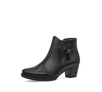 Gabor Olivetti Wide Black leather Womens ankle boots 56.603.57
