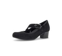 Gabor Purdy Belva Lmj Black Suede Womens Court Shoes 30.1301.001