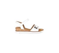 Gabor 'raffles' Low Wedge Sandals In White White 4.5