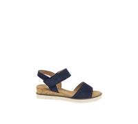 Gabor 'raynor' Low Wedge Sandals In Dark Blue Dark Blue