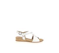 Gabor 'rich' Low Heeled Sandals In White White 5