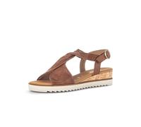 Gabor Rich Tan Leather Womens Wedge Sandals 82.751.53