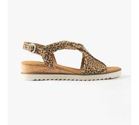 Gabor Rich Leopard print Womens Wedge Sandals 82.751.90 in a Plain Suede Leather in Size 6