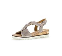 Gabor Rich Womens Sandals 7 UK Wide Muschel Metallic