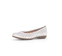 Gabor Ruffle 24.169.69 Light Grey Metallic Leather Ladies Pump 3