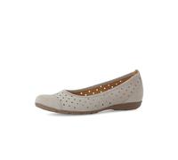 Gabor Ruffle Beige Nubuck Womens Pumps 84.169.12