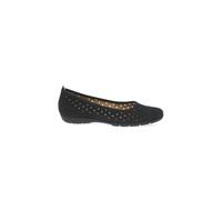 Gabor Women's Ruffle Womens Punched Detail Casual Shoes - Black - Size: 5