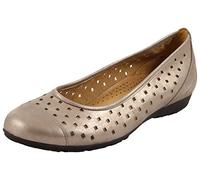 Gabor Ruffle Womens Punched Detail Casual Shoes - UK 5.5, Gold