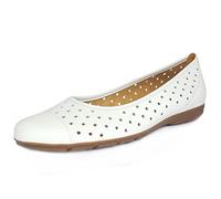 Gabor Ruffle L, Women's Ballet Flats, Weiß (weiss), 6 UK