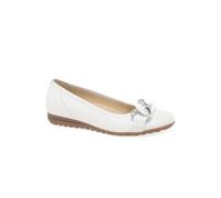 Gabor Women Ballet Flats, Ladies Classic Ballet Flats,Flats,Summer Shoe,Classic,Elegant,White (Weiss),37 EU / 4 UK