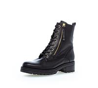 Gabor Serve Black leather Womens Biker Boots 92.785.67 in a Plain Leather in Size 5