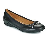 Gabor Ring Hovercraft Black leather Womens pumps 04.164.27 in a Plain Leather in Size 5.5