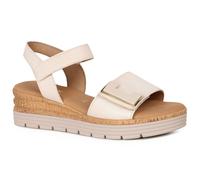 Gabor Women's Sandal Shout 62.700 5 Adjustable Wedge Heel Cream