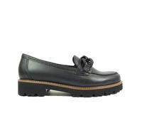 Gabor Squeeze | 75.240.27 | Black Leather | Womens Slip On Loafers