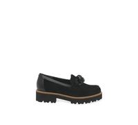 Gabor Women Loafers, Ladies Slippers,Slip-on Shoes,College Shoes,Loafer,Business Shoes,Black (Schwarz),40.5 EU / 7 UK