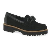 Gabor Squeeze Womens Loafers - Black, UK 3.5