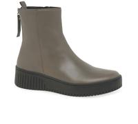 Gabor Women's Tower Womens Ankle Boots - Taupe Lea - Size: 4