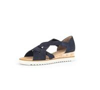 Gabor Truth Dark navy blue soft nubuck leather, heel in sandals 42.782 (Blue, UK Footwear Size System, Adult, Women, Numeric, Medium, 5.5)