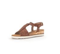 Gabor Wedge Sandals Women's Sandals, Moderate Extra Width (G), Braun Camel 53, 3 UK