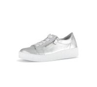 Gabor Wisdom Silver metallic Womens trainers 83.334.61 in a Plain Leather in Size 5