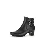 Gabor Hemp Black leather Womens Heeled Boots 32.824.57 in a Plain Leather in Size 5.5