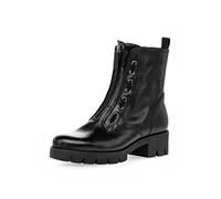 Gabor Banter Black Leather Womens Biker Boots 31.716.27 in a Plain Leather in Size 6