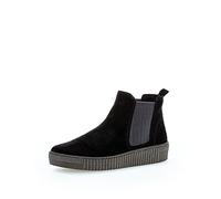Gabor Women Ankle Boots, Ladies Chelsea Boots,Removable Insole,Low Boots,Half Boots,Bootie,Slip Boot,Flat,Black (Schwarz),40.5 EU / 7 UK