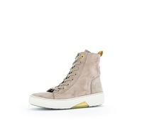 Gabor Women Ankle Boots, Ladies Lace-up Ankle Boot,Removable Insole,Low Boots,Short Boots,lace-up Boot,Zipper,Beige (Silk/Lime),38.5 EU / 5.5 UK