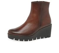 Gabor Women Ankle Boots, Ladies Wedge Ankle Boots,Removable Insole,Low Boots,Half Boots,Wedge Bootie,Winter,Boot,Brown (Sattel),37 EU / 4 UK (94.780)