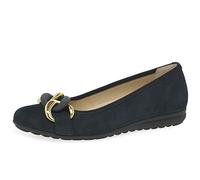 Gabor Women Ballet Flats, Ladies Classic Ballet Flats,Flats,Summer Shoe,Classic,Elegant,Dark-Blue,38 EU / 5 UK