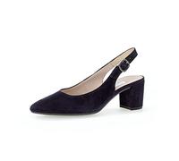 Gabor Women Court Shoes, Ladies Slingback Court Shoes,Office Pumps,Comfortable,Slingback,Leather,Ankle Strap,Office,Blue (atlantik),40 EU / 6.5 UK