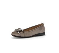 Gabor Women Court Shoes, Ladies Strappy Court Shoes,Flats,Summer Shoe,Classic,Elegant,Brown (fumo) / 33,38 EU / 5 UK